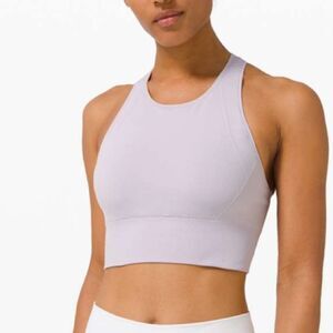 Lululemon Women’s Size 8 Ebb to Train Sport Bra Stargaze Dusty Purple High Neck